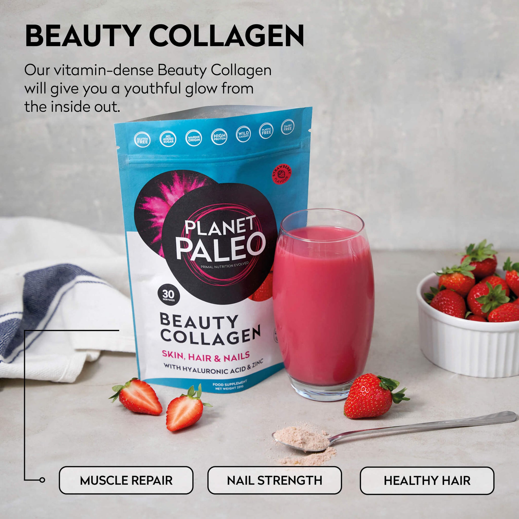 Beauty Collagen Powder - Strawberry