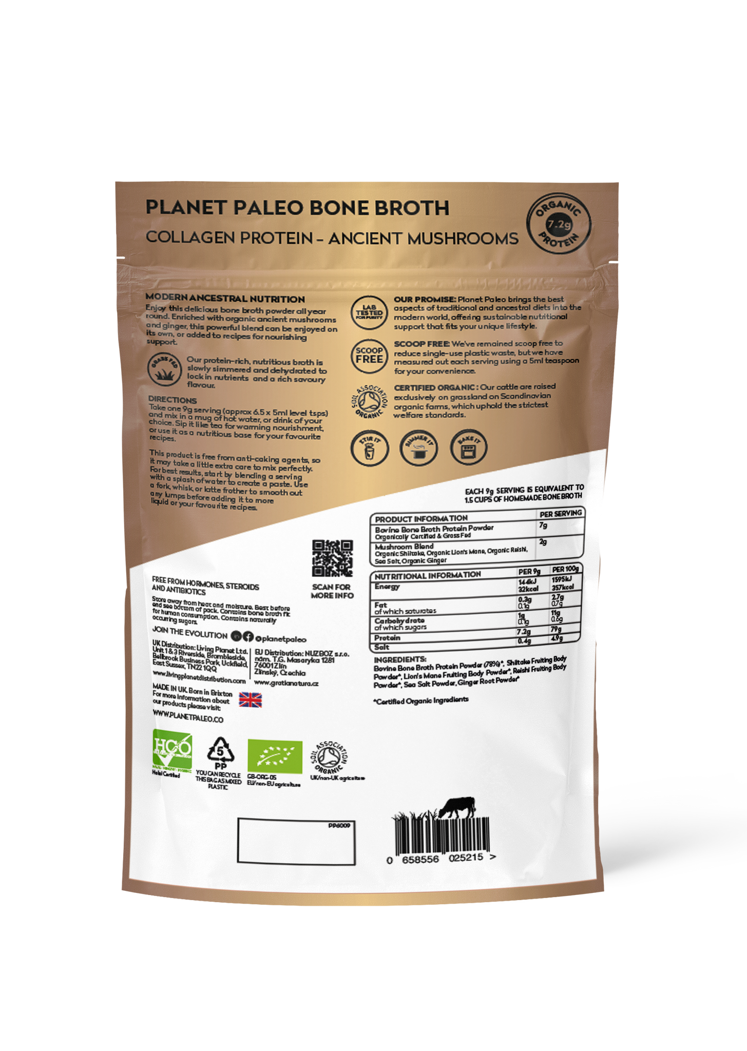 Organic Bone Broth - Ancient Mushrooms