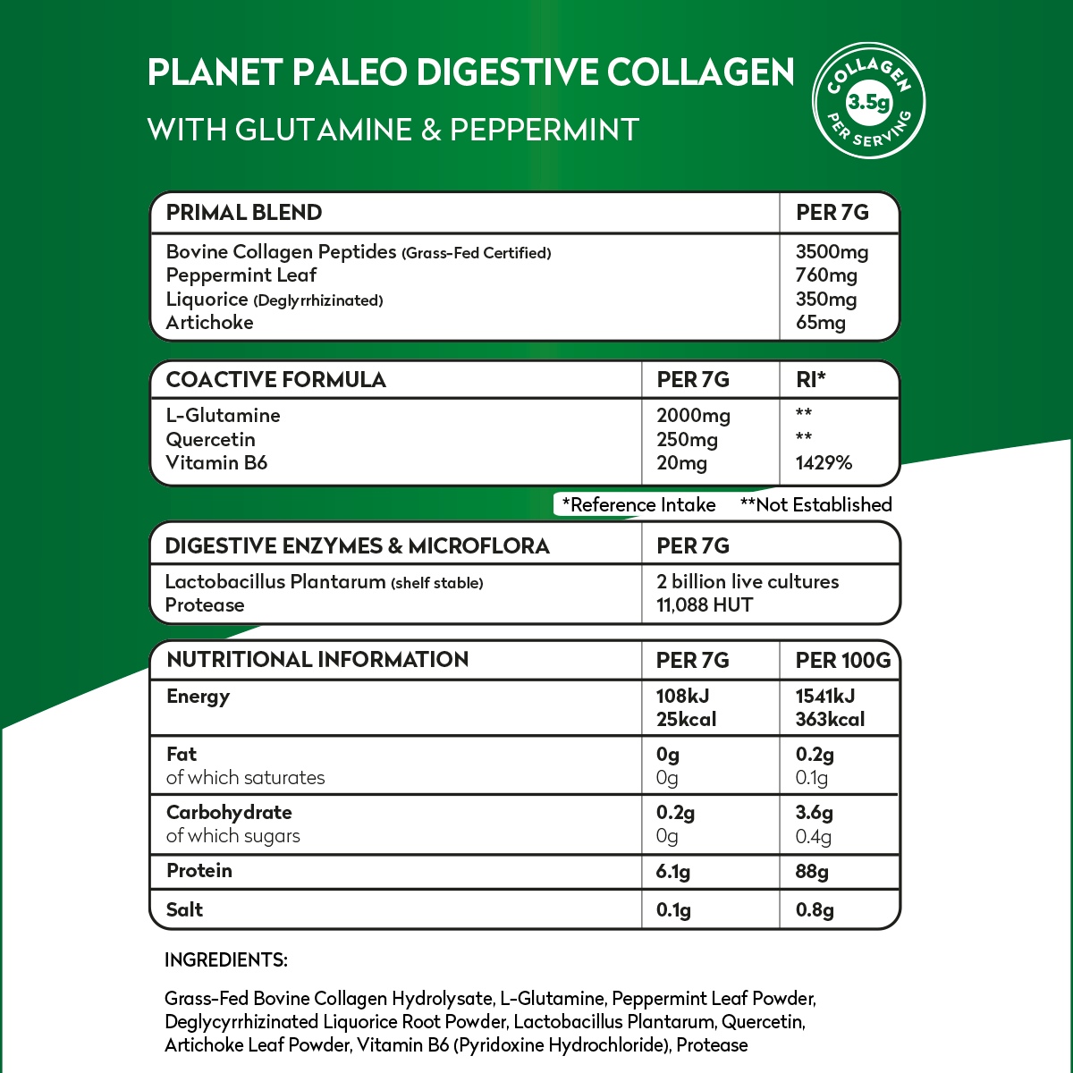 Planet Paleo Digestive Collagen Powder
